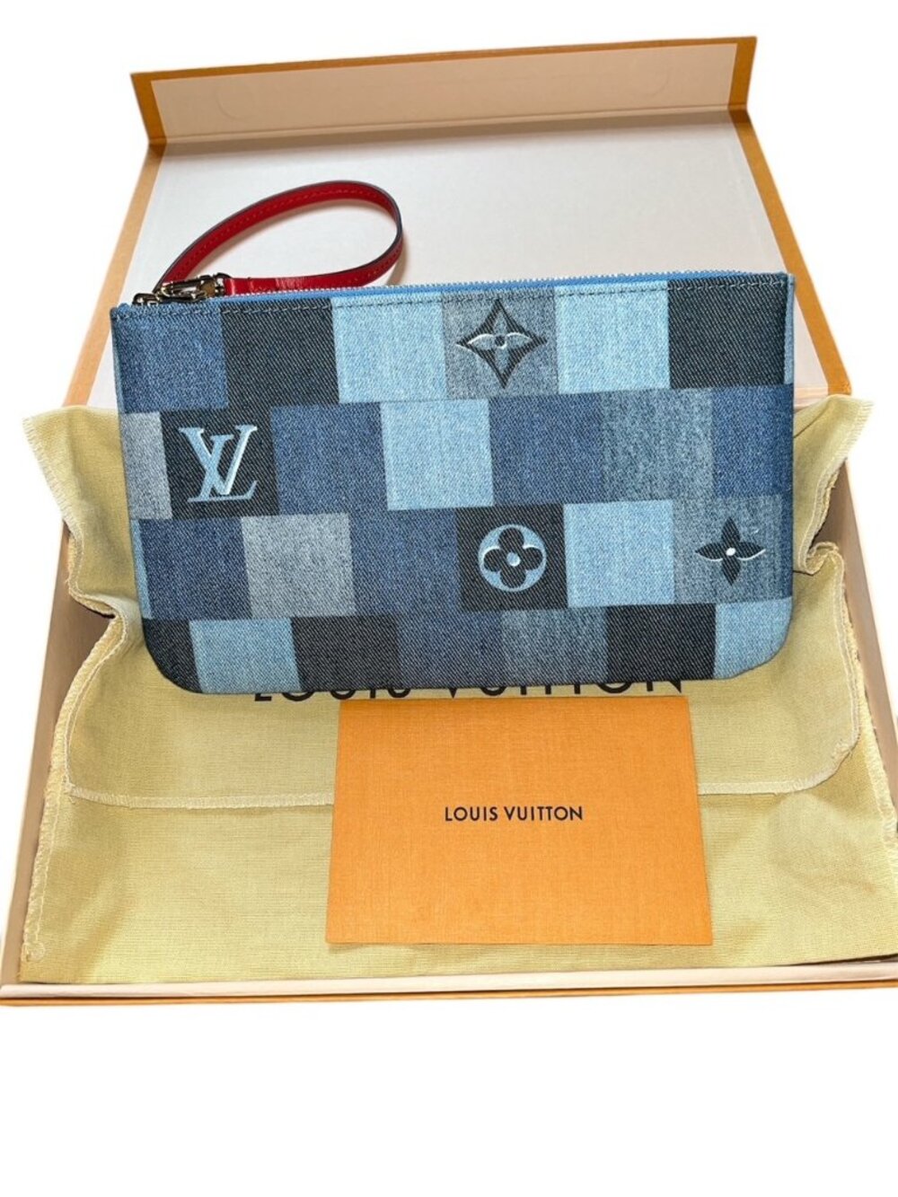 Louis Vuitton Denim Wristlet